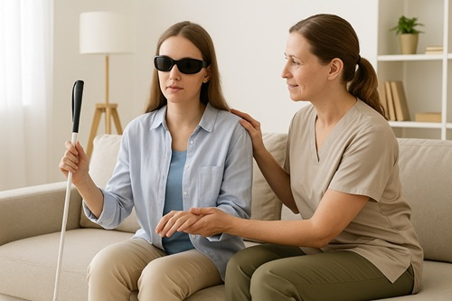 Cuidador de Pessoas com Deficiência Visual